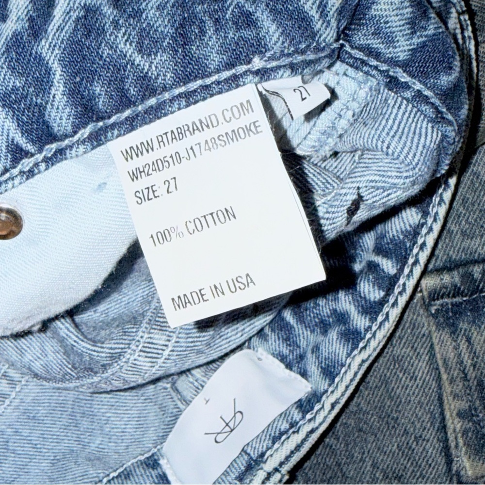 NWT RtA Wide-Leg Cargo Jeans Sz 27 - Picture 15 of 16